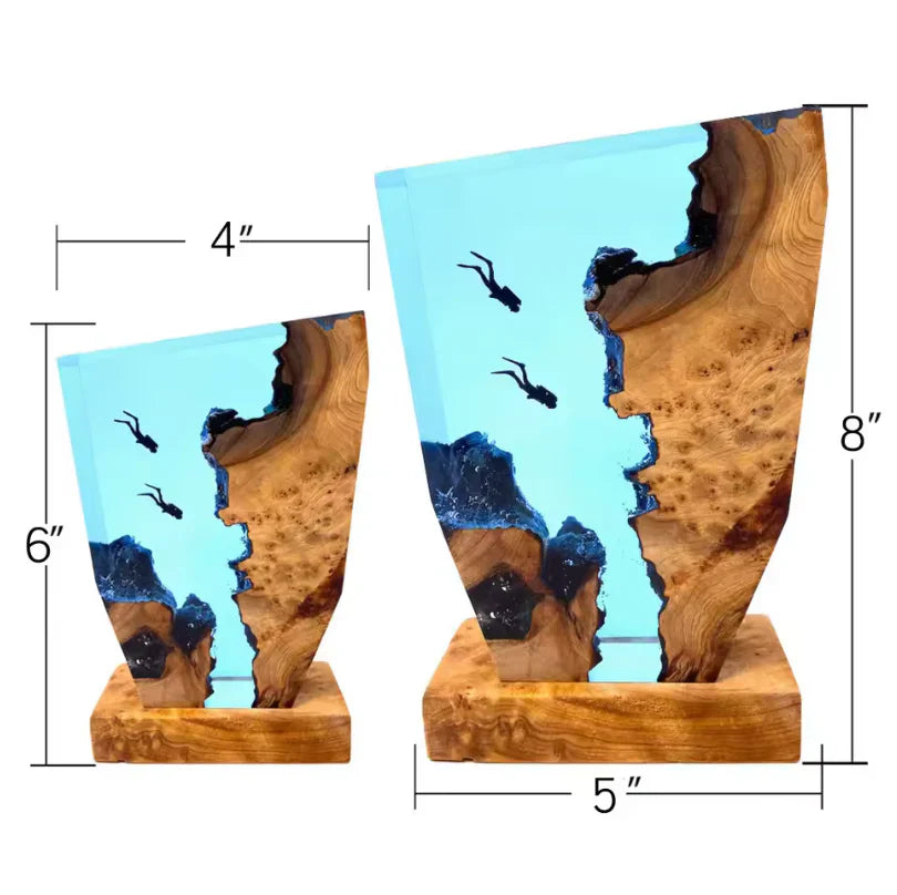 Divers Resin Lamp