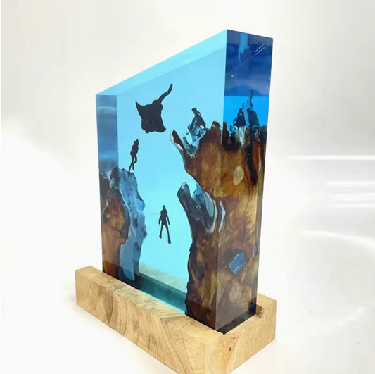 Batfish Resin Lamp