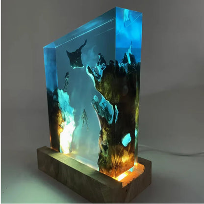 Batfish Resin Lamp